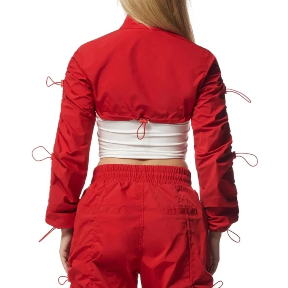 NWT • Smoke Rise RED • Windbreaker Multi Bungee Bolero Jacket • True Red • M - Picture 3 of 9